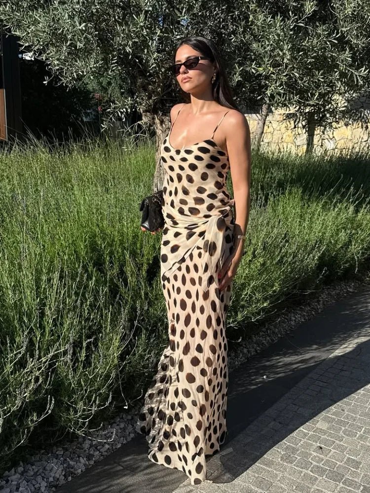 Natasha bedrucktes Slip-Kleid