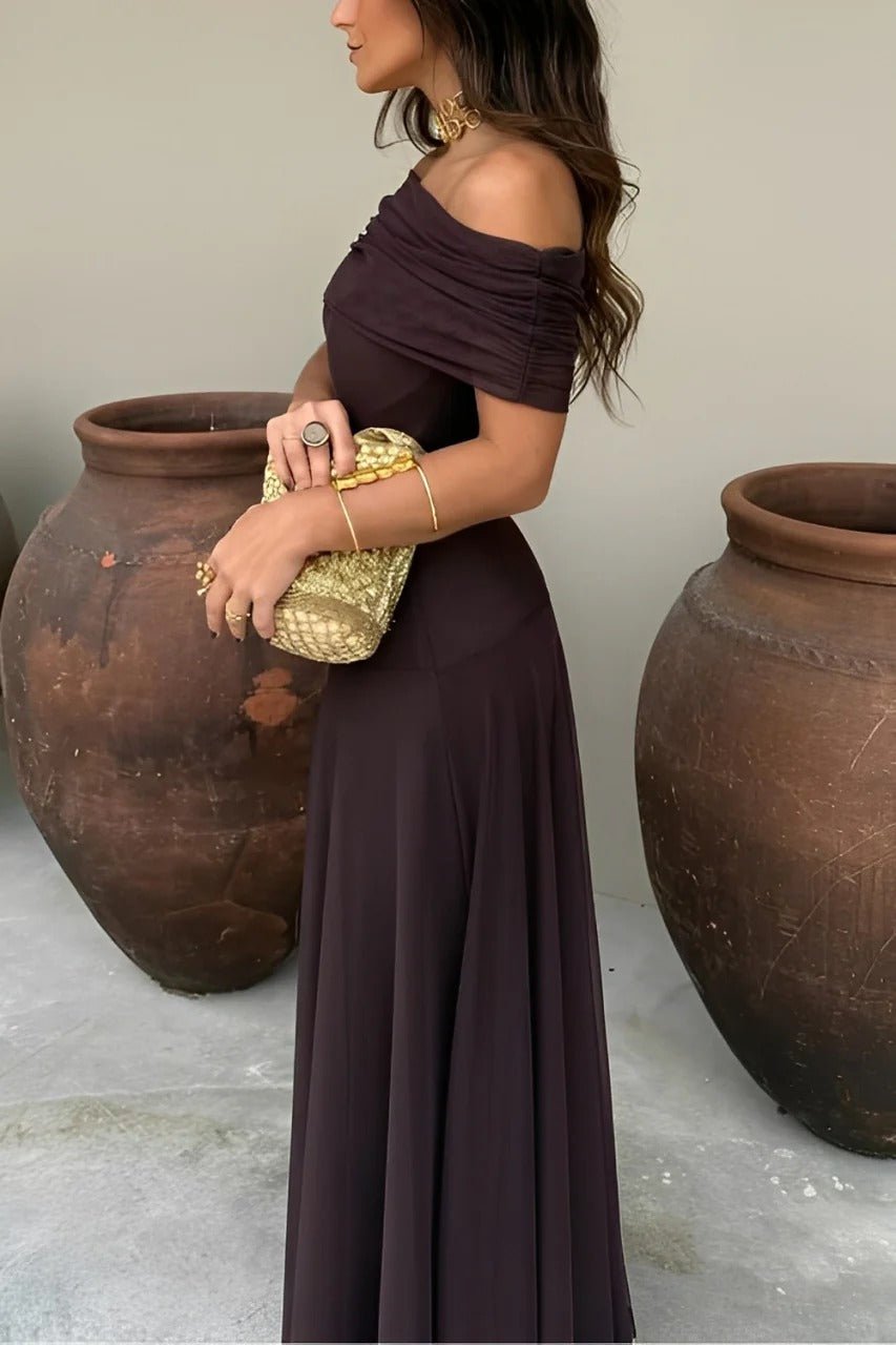 Cecile Carmen-Rüschend Maxikleid