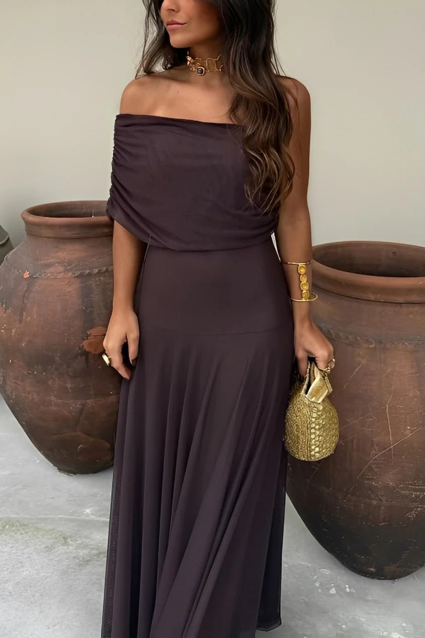 Cecile Carmen-Rüschend Maxikleid