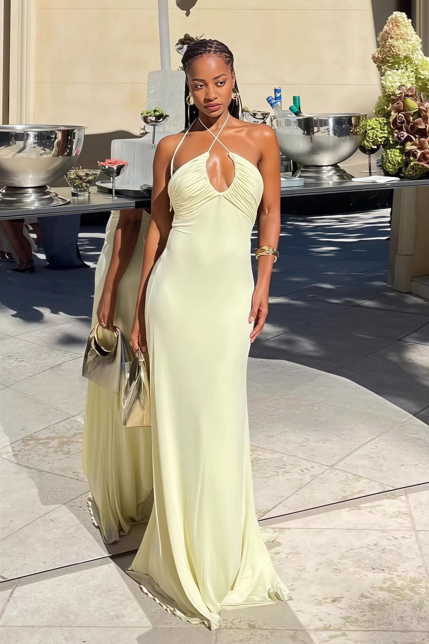 Effie Halter Mermaid Maxi Dress
