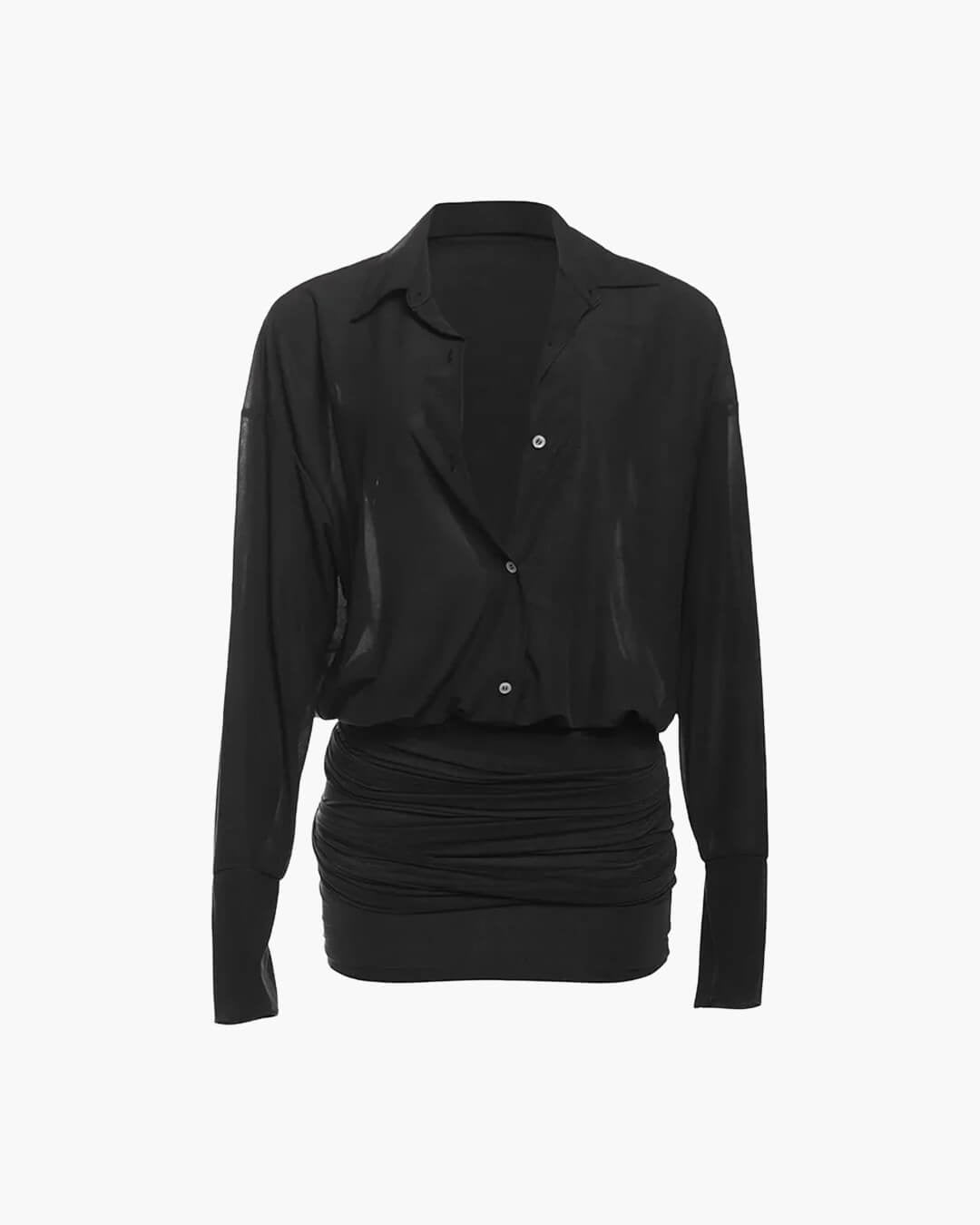 Maya Hemdkleid mit langen Ärmeln