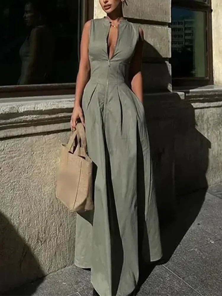 Robe midi sans manches Celia