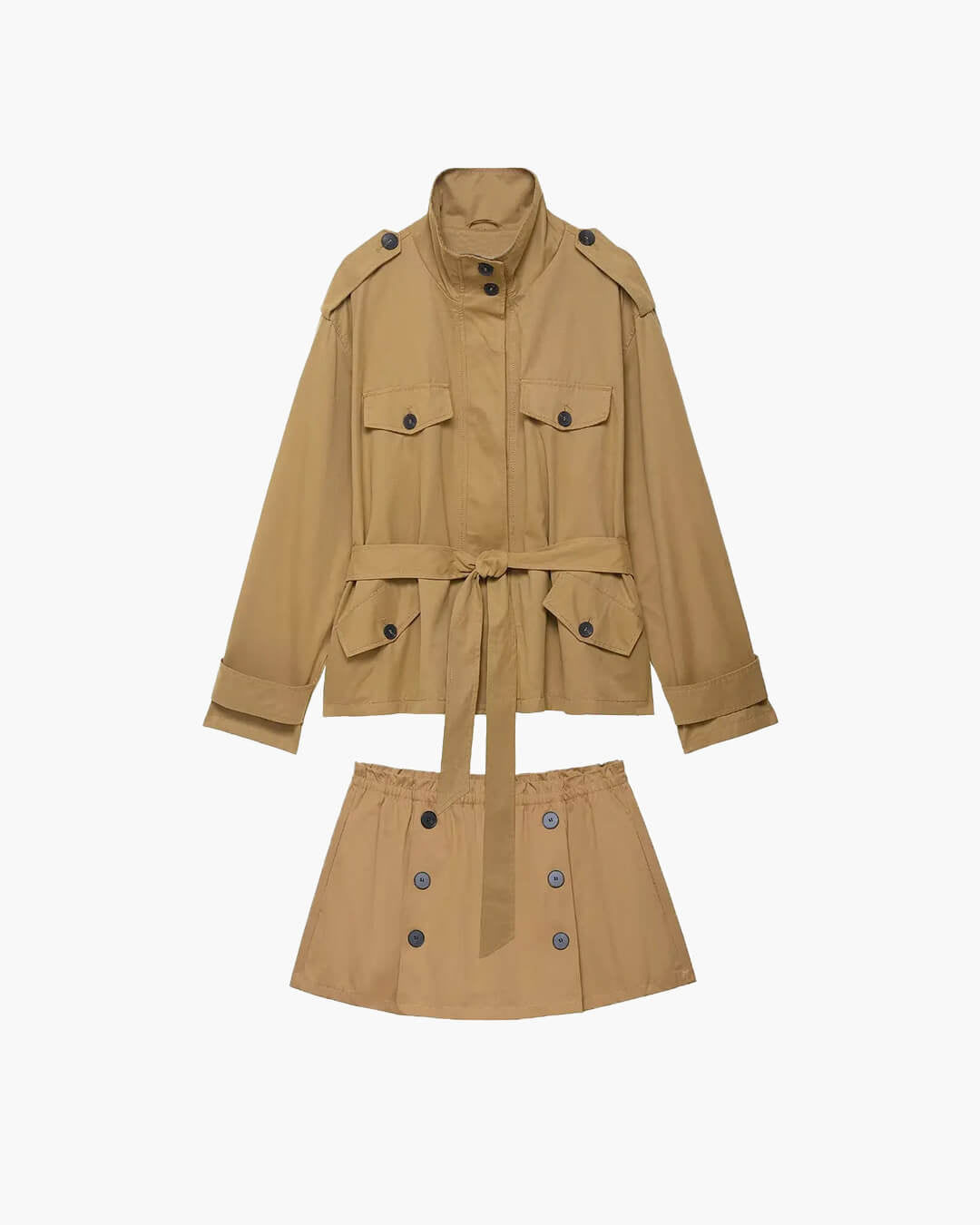 Set giacca con collo alto e skort Emily
