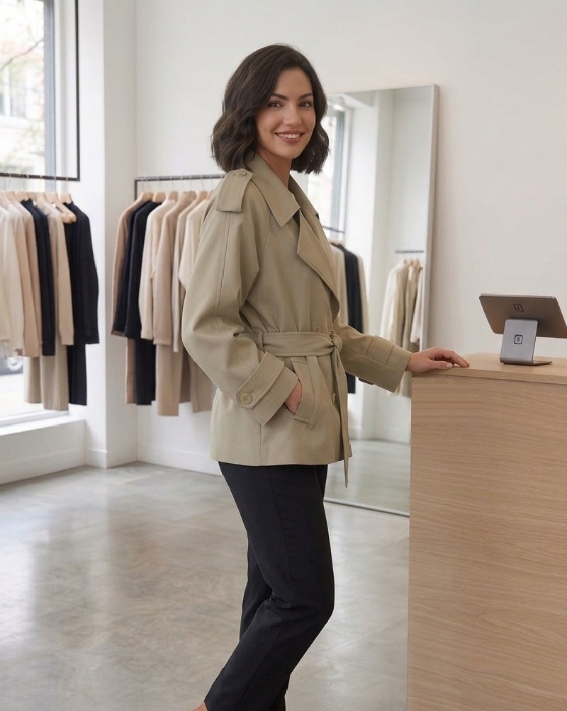 Fabienne Oversized Trenchcoat mit Gürtel