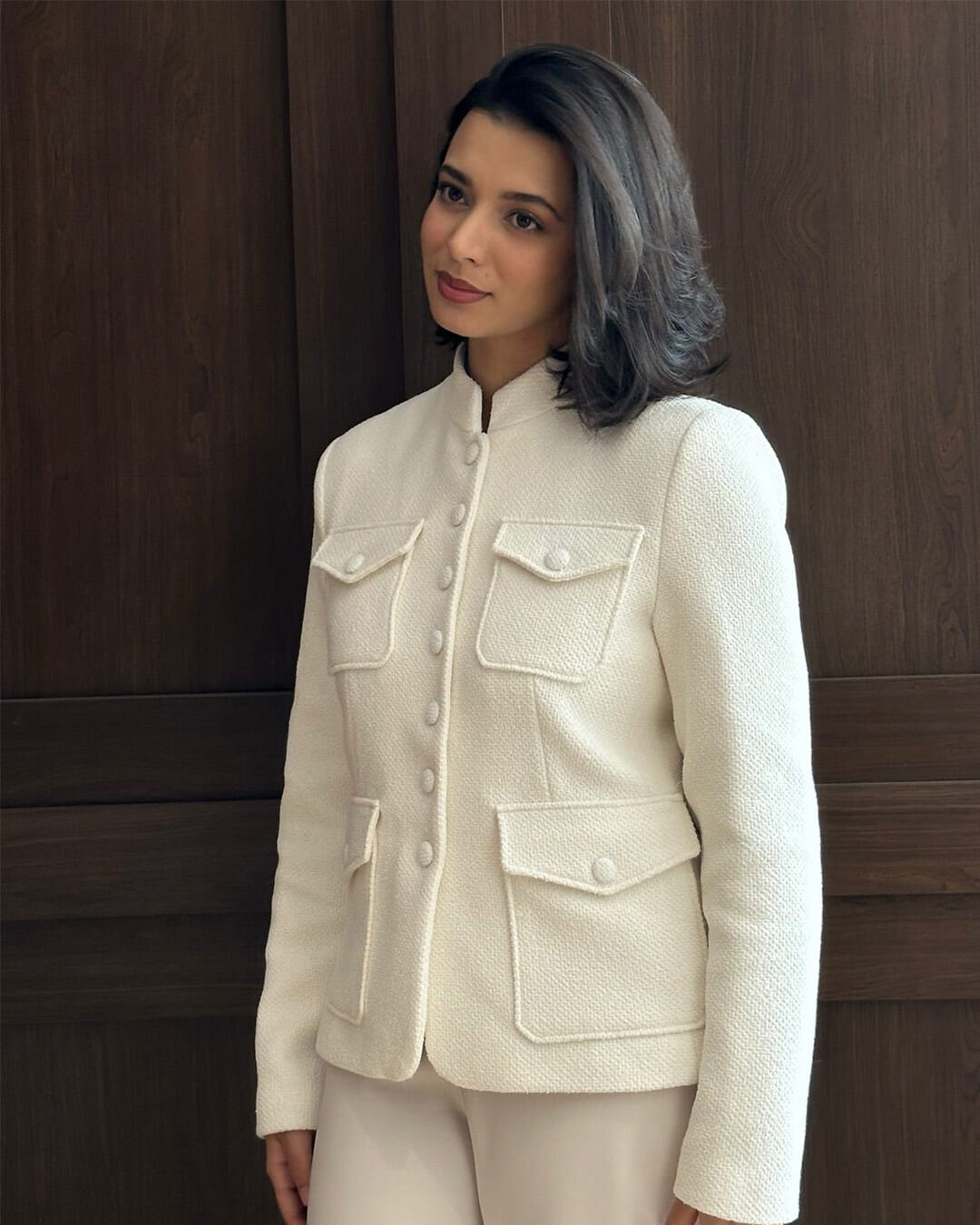 Blazer Anna con collo alla coreana