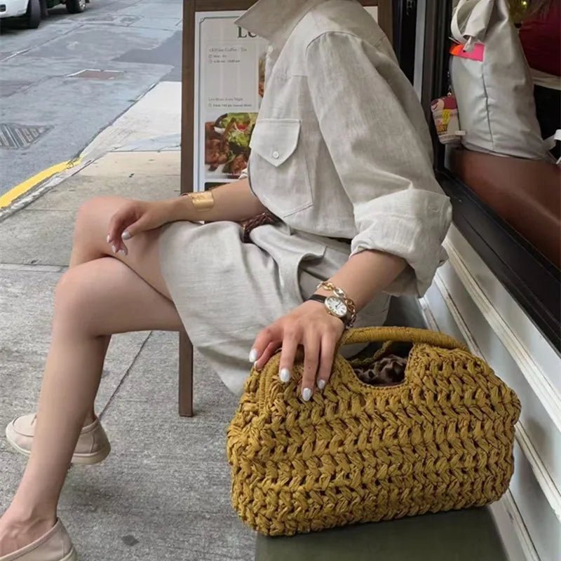 Sabrina gewebte Rattan-Tasche