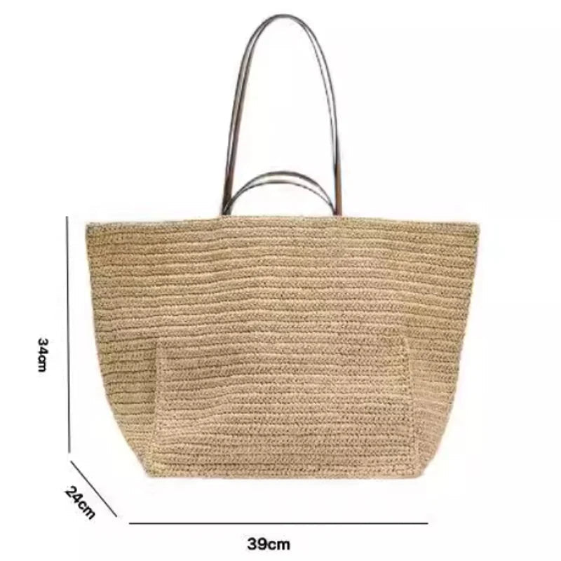 Margot Woven Straw Tote