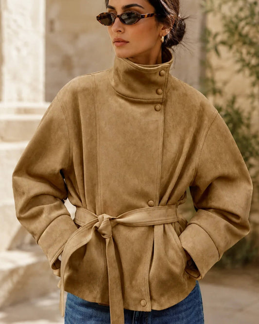 Rebecca Schnürjacke aus Wildleder