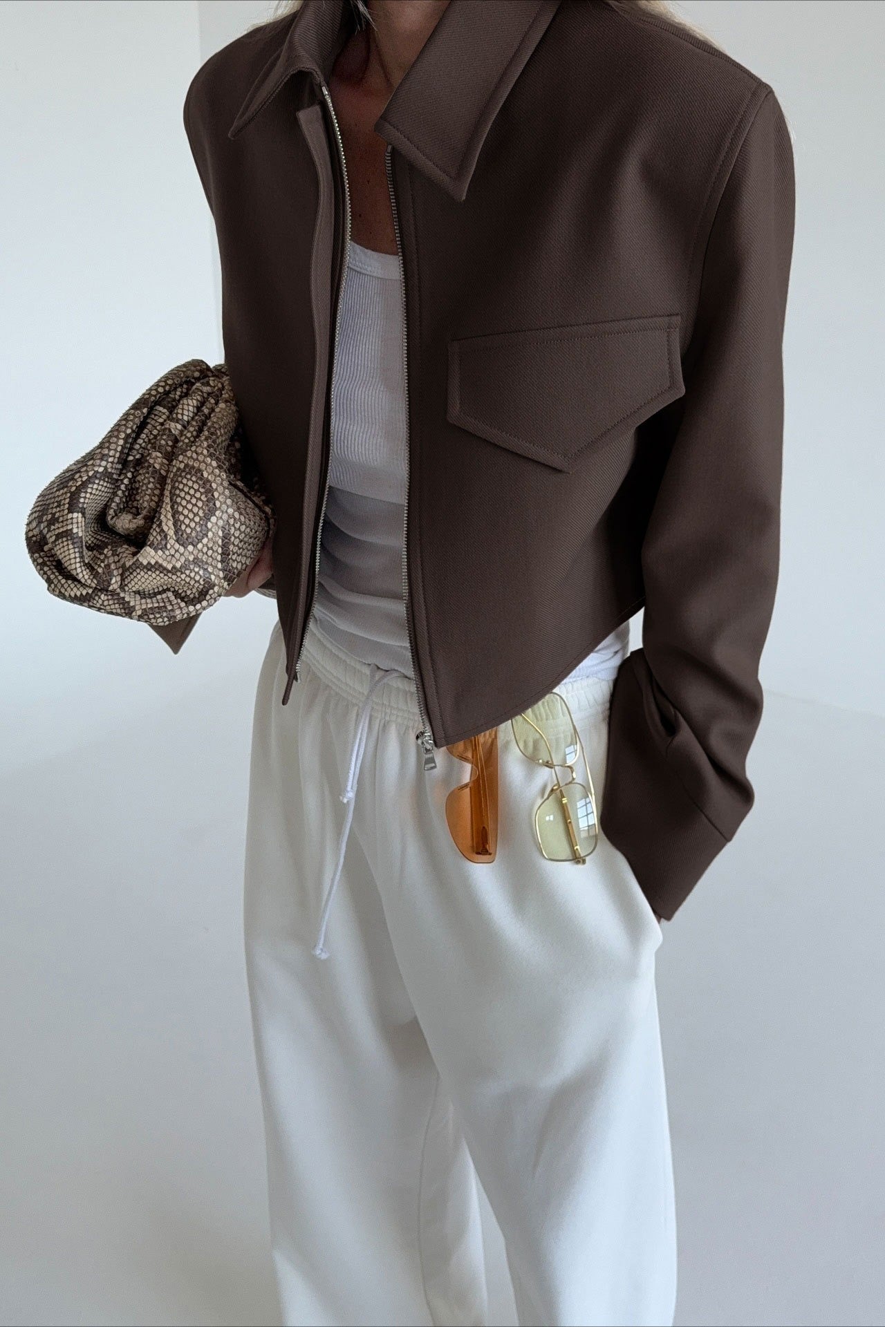 Amelie Brown Reißverschlussjacke