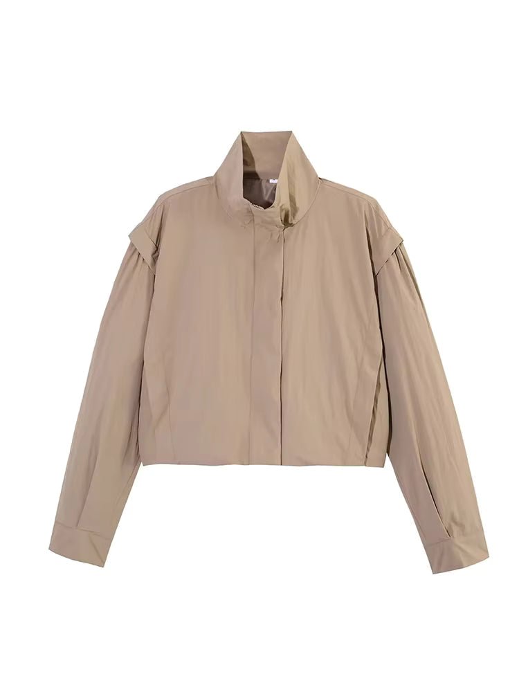 Natalie Cropped Windbreaker Jacke