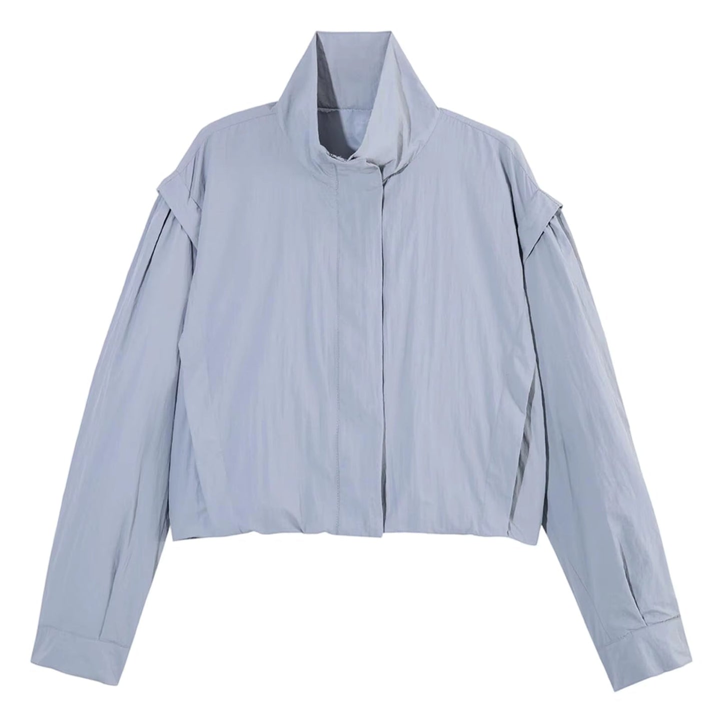 Natalie Cropped Windbreaker Jacke