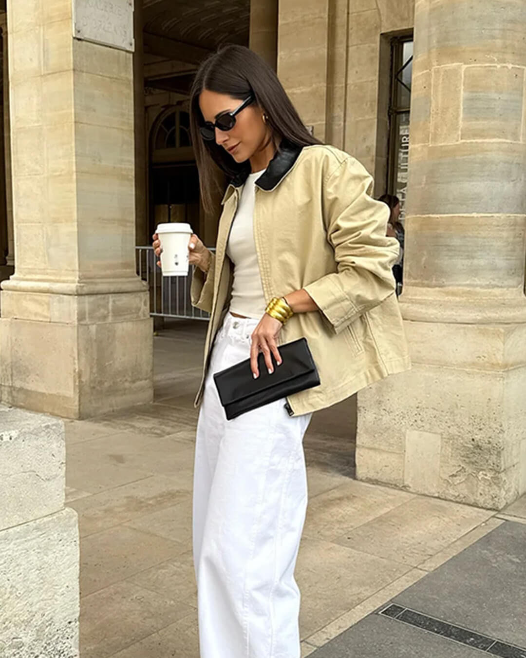 Jessica Contrast Collar Zip Jacket