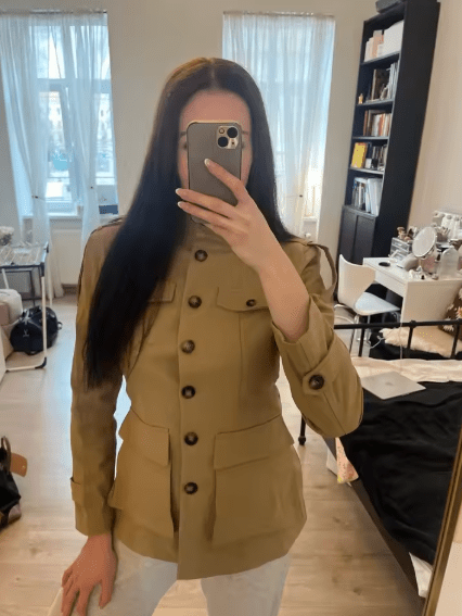 Anna Taillierter Stehkragen-Blazer