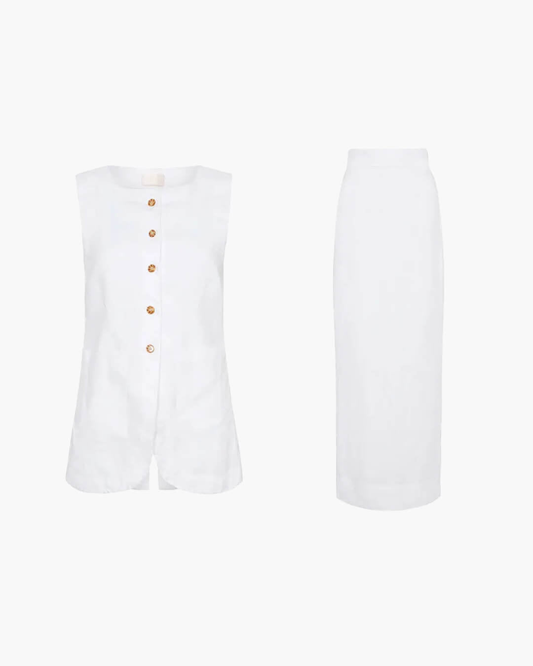 Annalise Sleeveless Linen Set