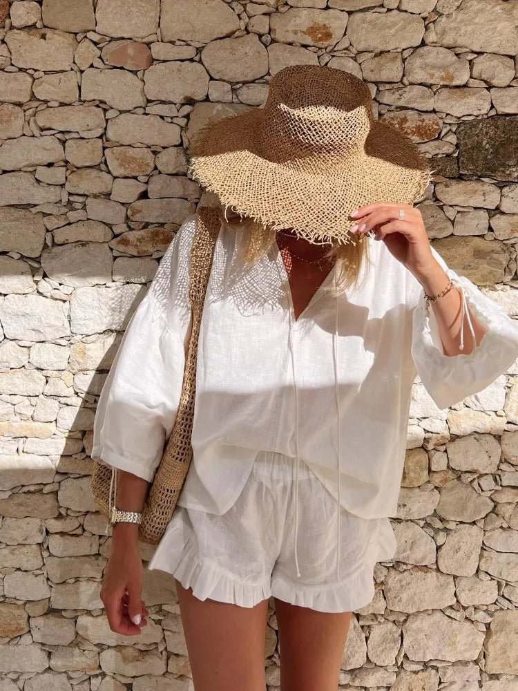 Sara Volant-Shorts Set