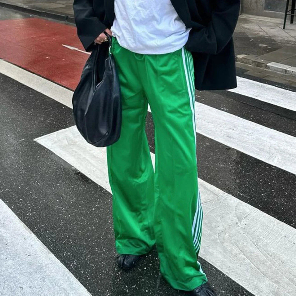 Gina Striped Drawstring Sweatpants