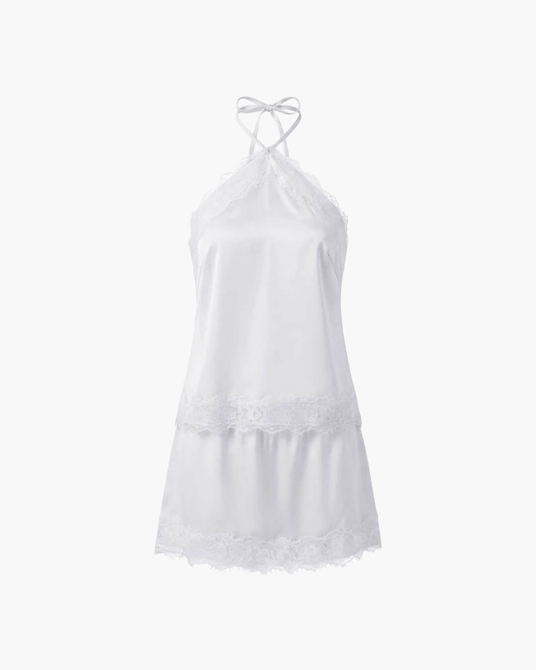 Miranda Satin Halter Zweiteiler