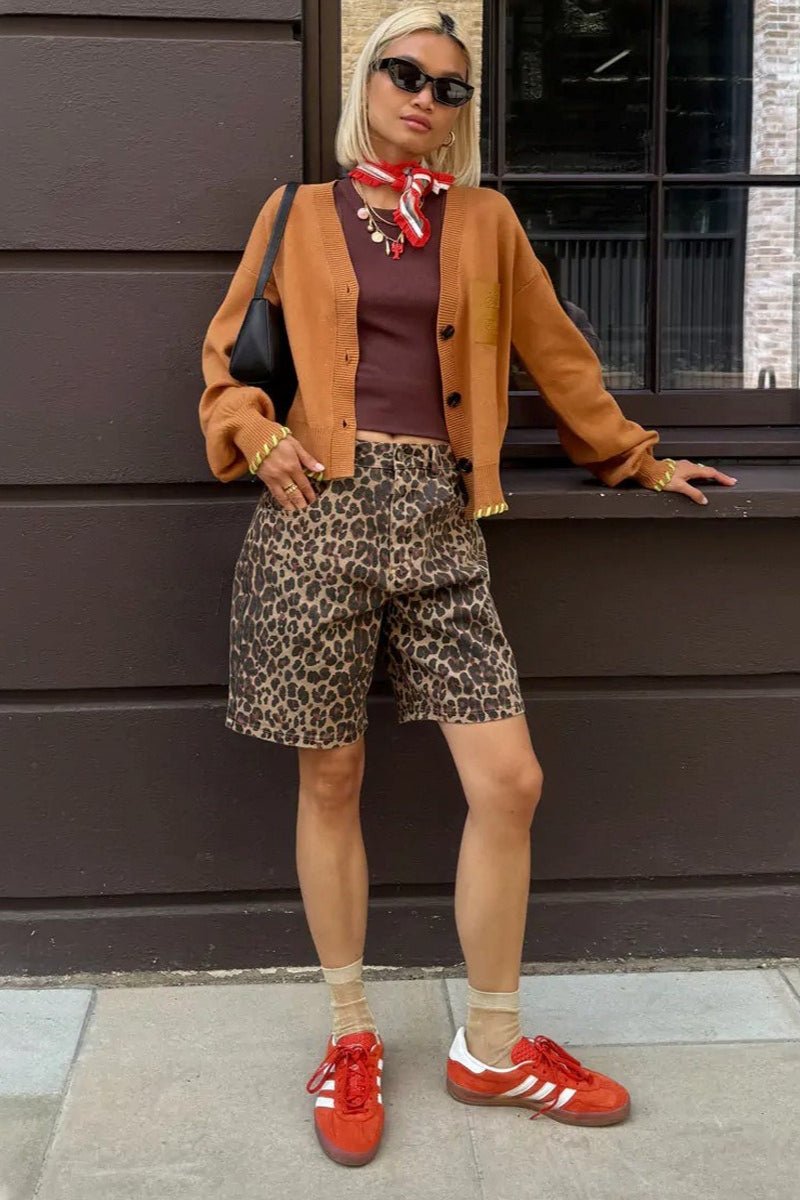 Carla Shorts mit Leopardenmuster