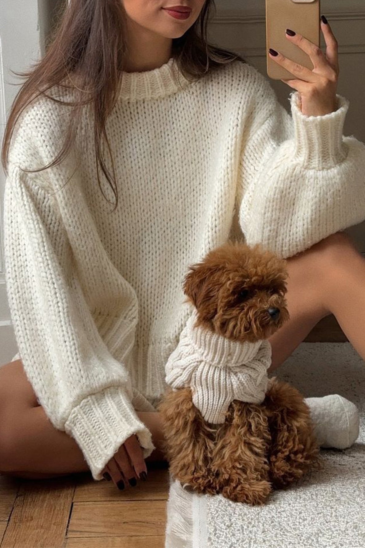 Sandra Rundhals-Pullover zum Layern