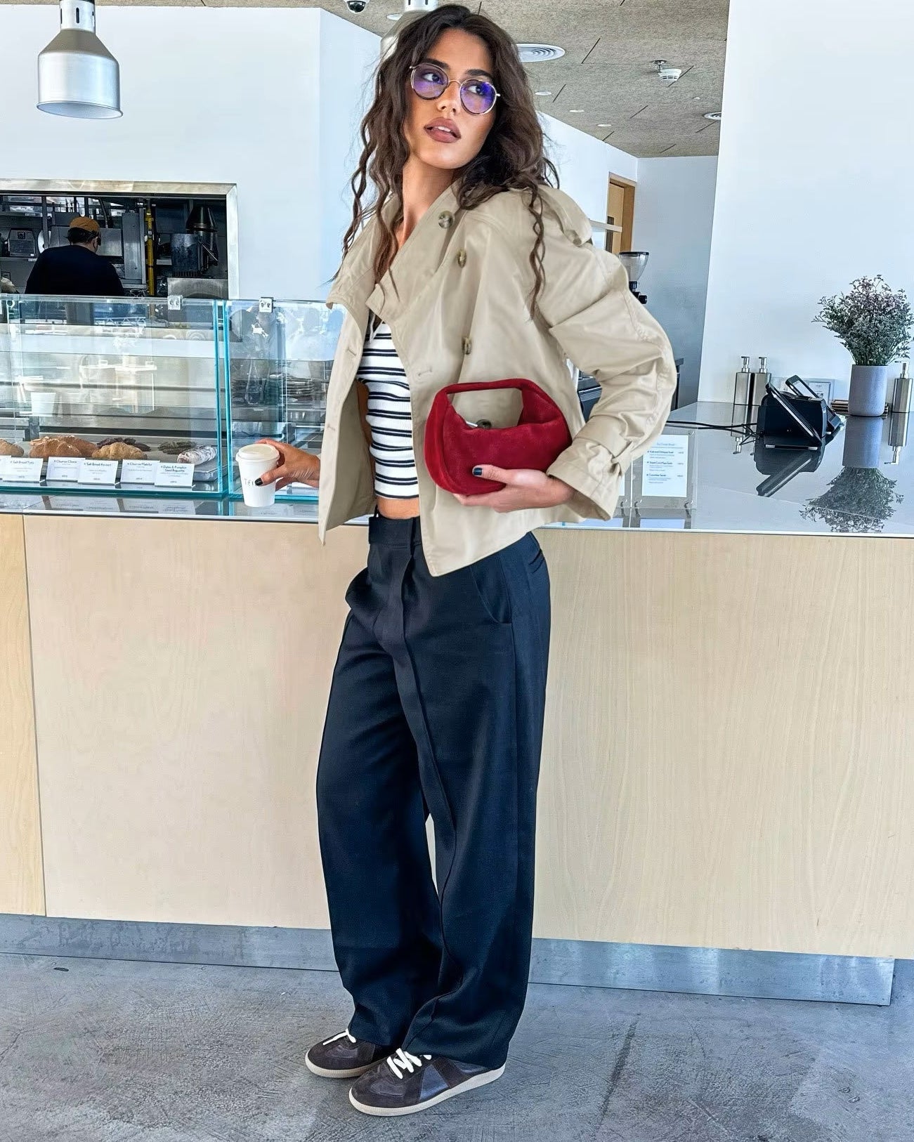 Trench coat Amelie con cintura