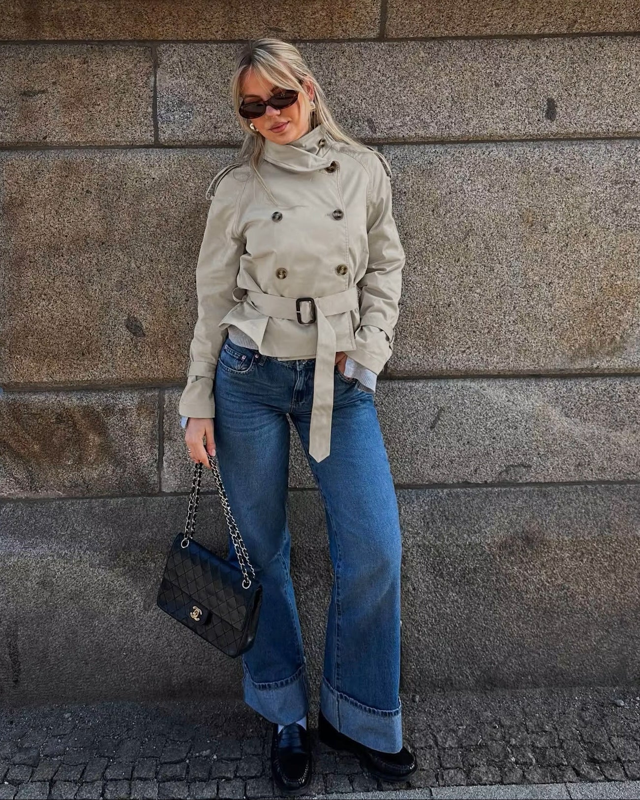 Trench coat Amelie con cintura