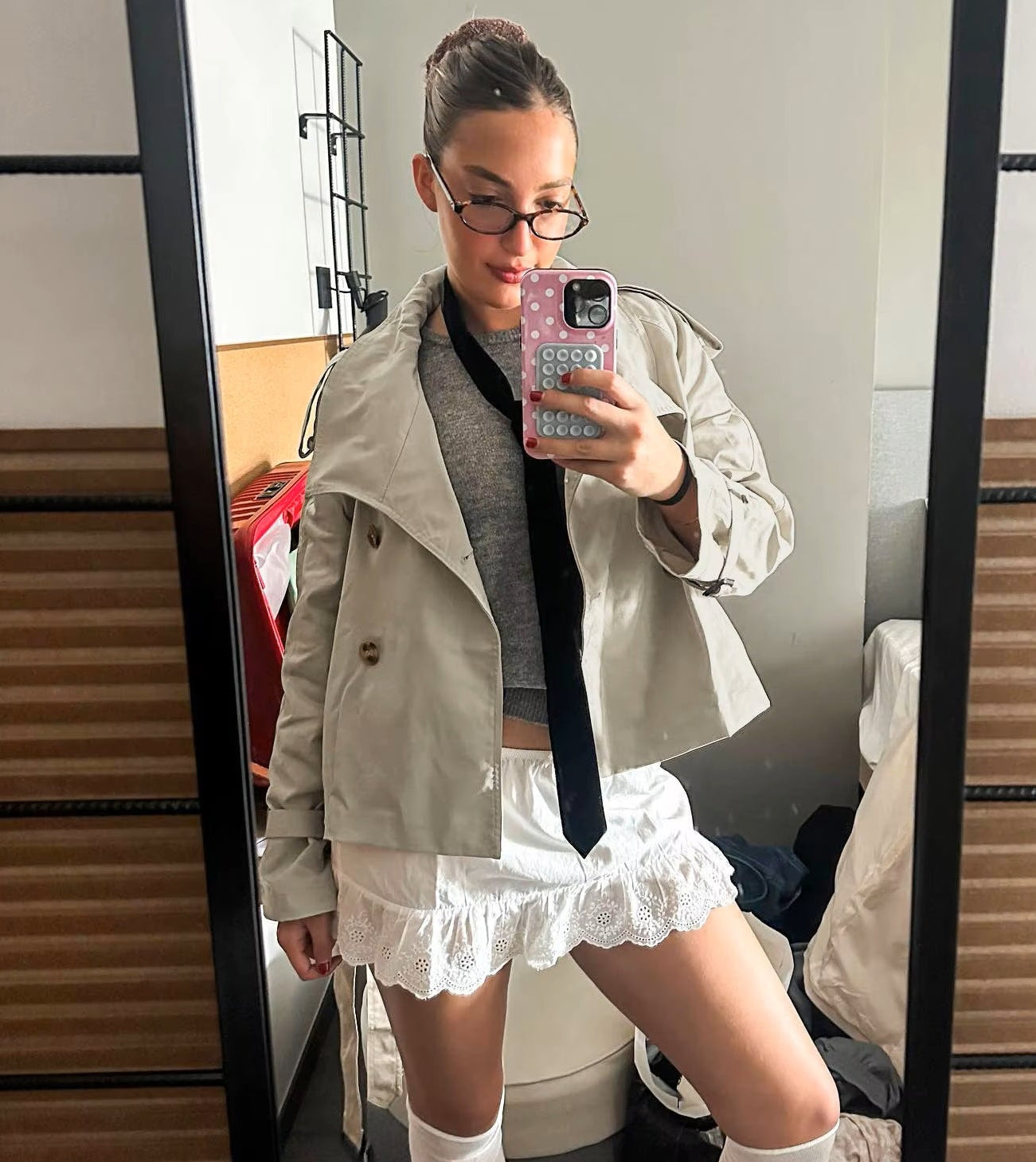 Trench coat Amelie con cintura