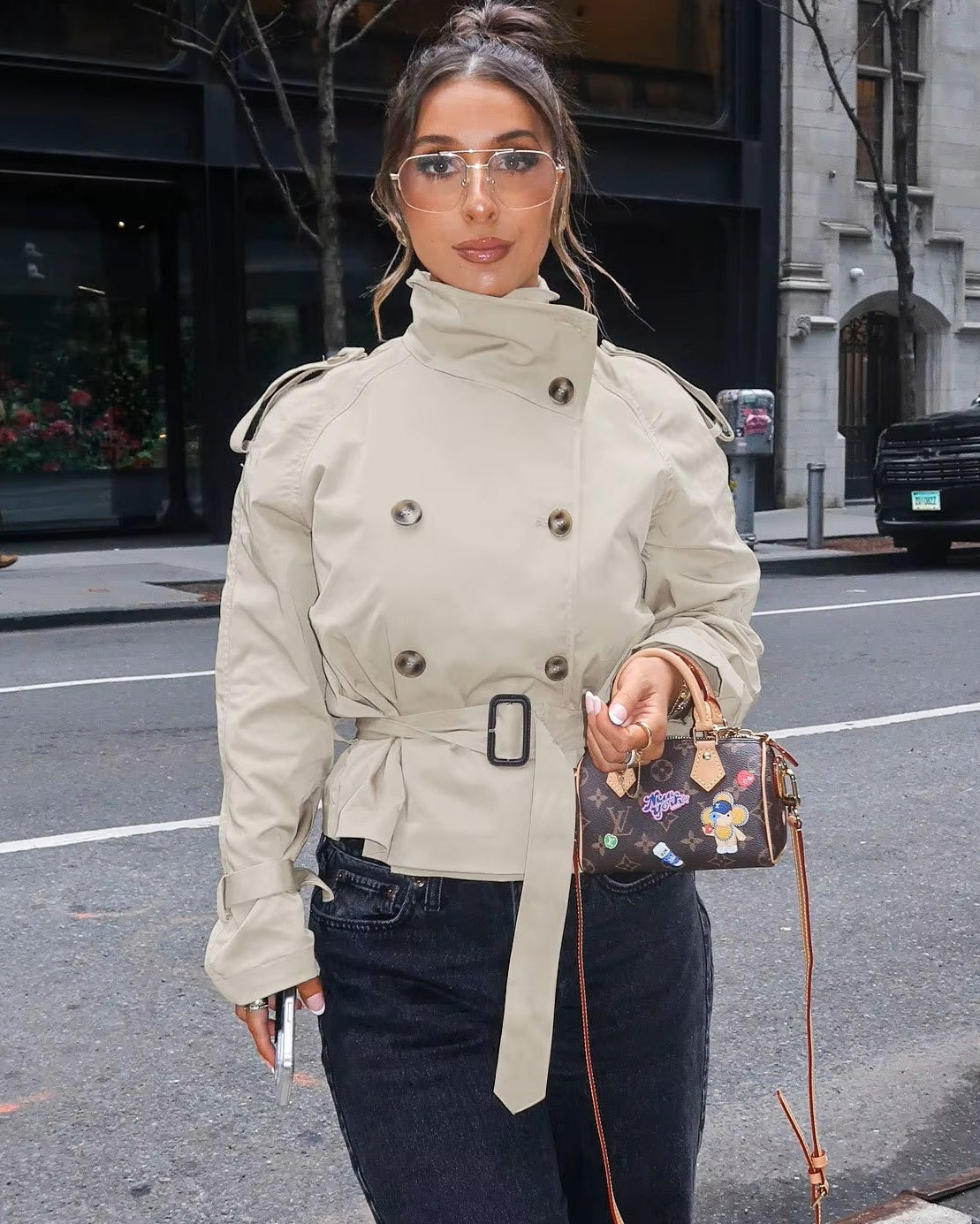 Trench coat Amelie con cintura