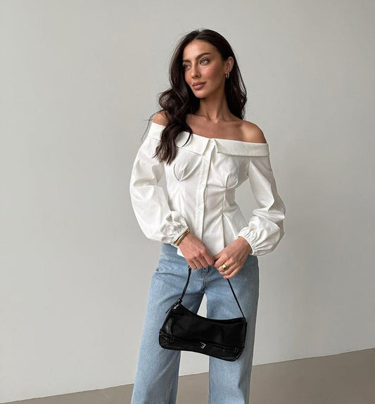 Rhea Off-Shoulder-Top