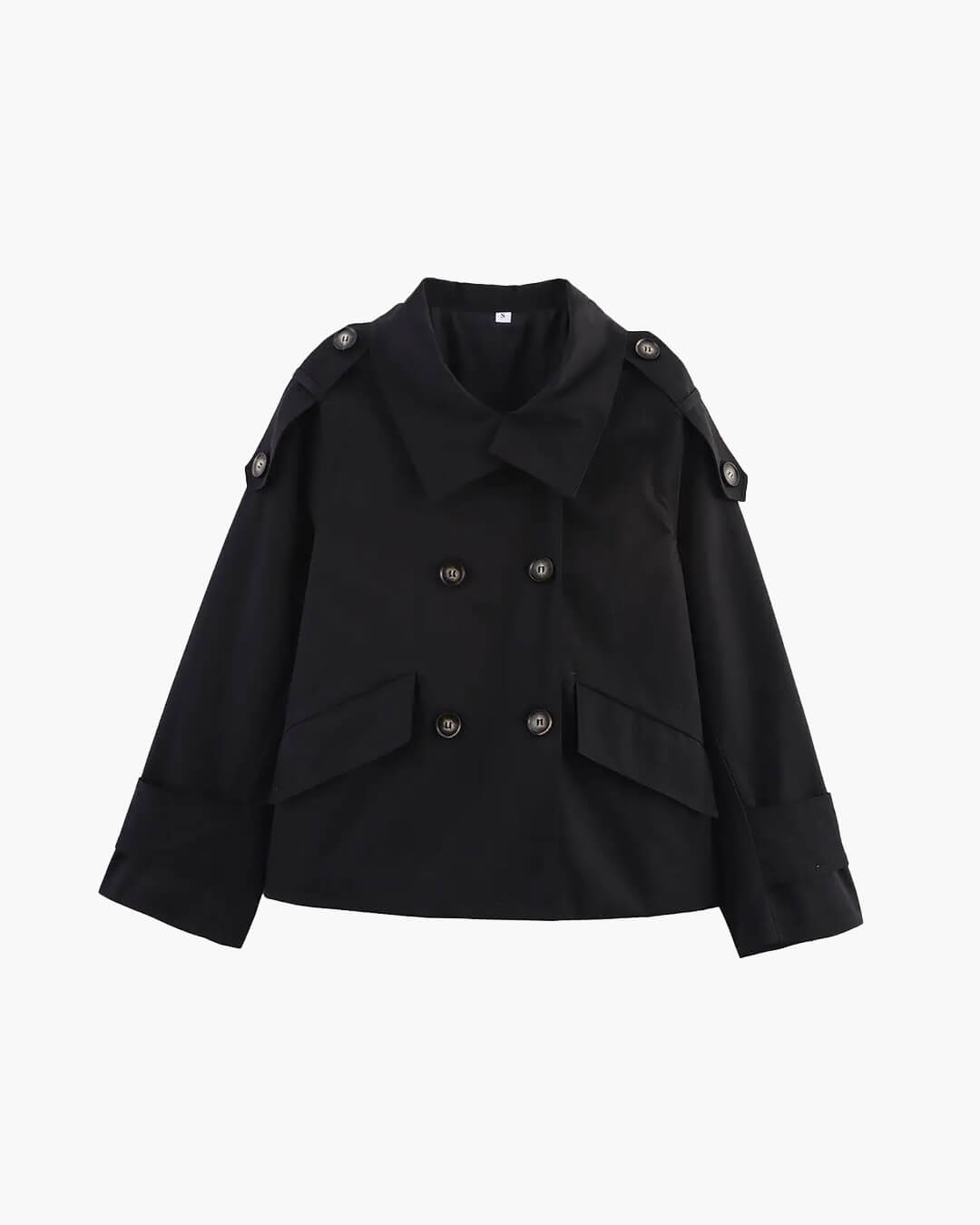 Trench corto Brynn con collo alla coreana
