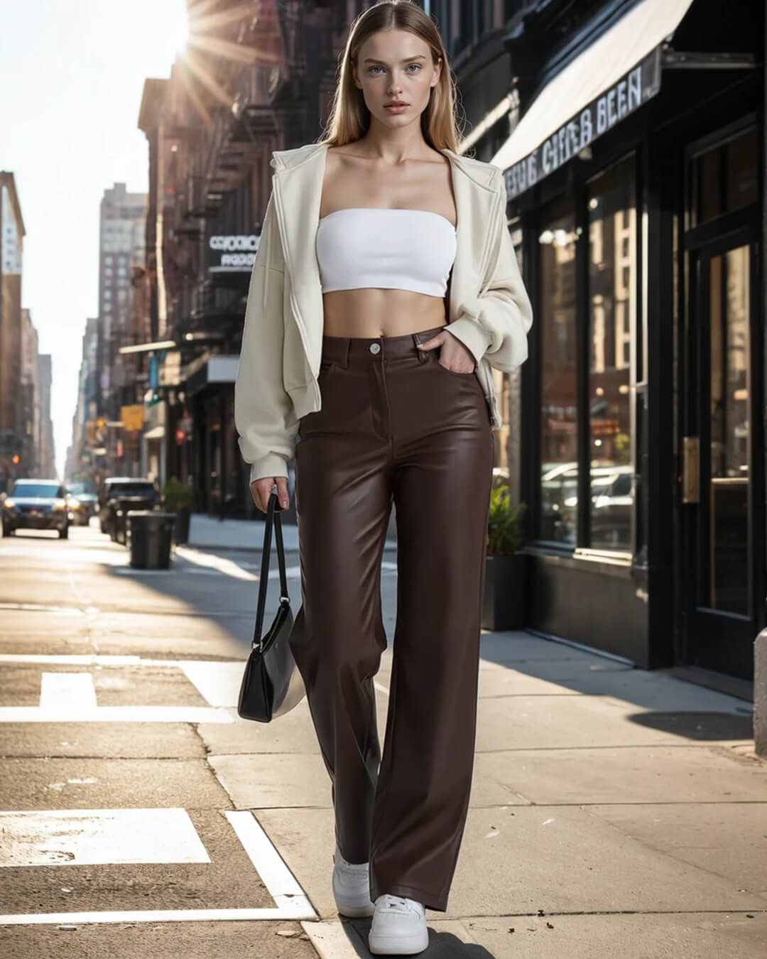 ZEYA - Adriana Classic Leather Pants