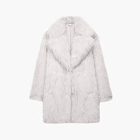 Manteau en fausse fourrure mi-long Agnes
