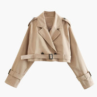 Aimee Cropped Trenchcoat