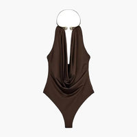 Body drappeggiato senza schiena Alessi