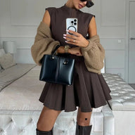 Robe courte à volants Alexandra