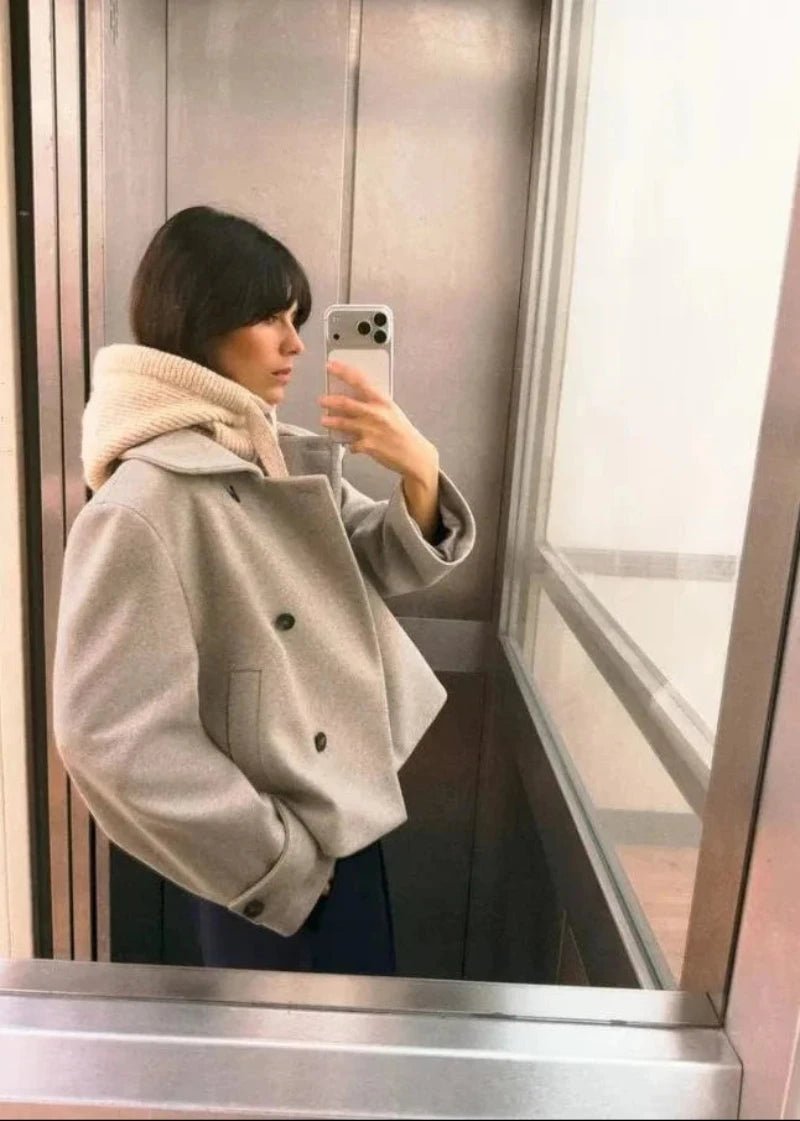 ZEYA - Alice Stand Collar Jacket with Pockets