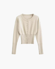 Cardigan Alicia con scollo rotondo