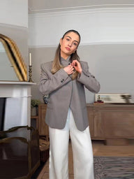 Allegra Blazer mit Stehkragen und Struktur