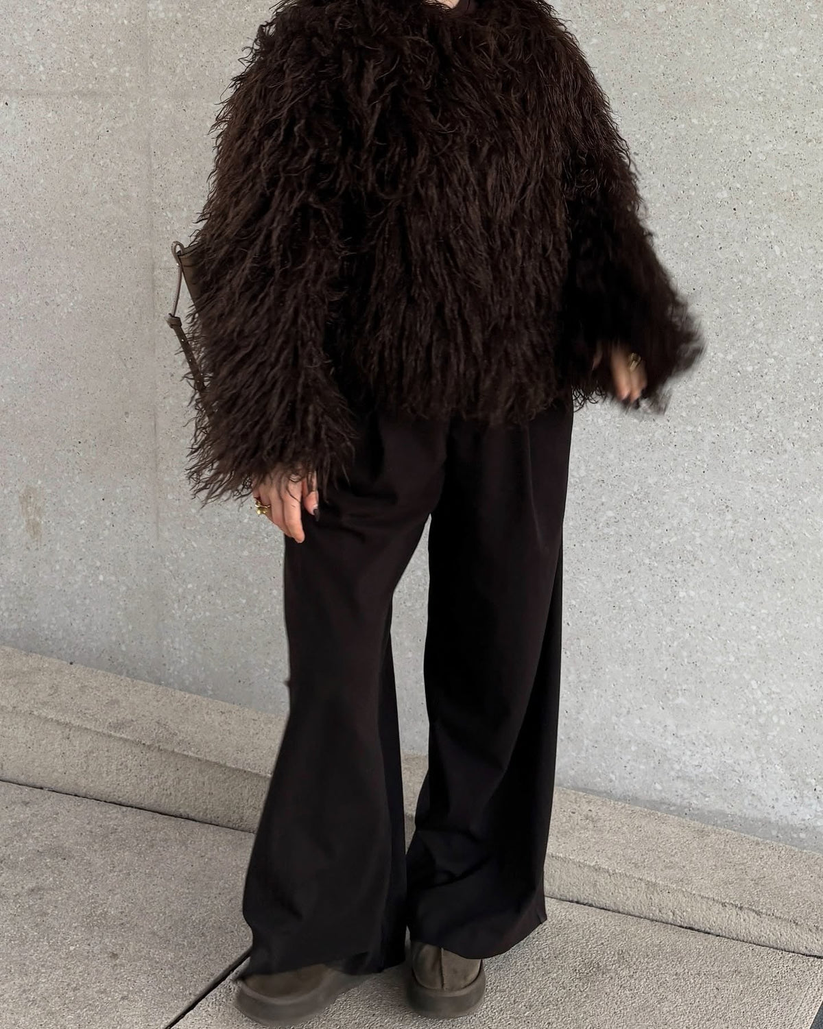 ZEYA - Almira Fuzzy Faux Fur Coat