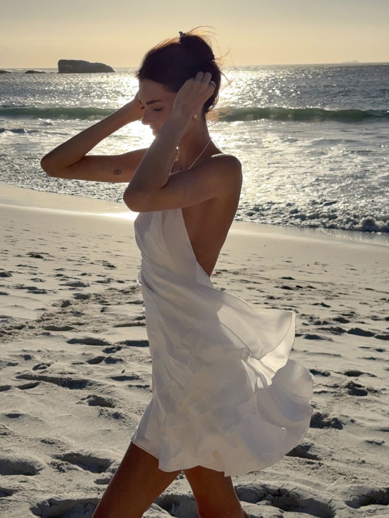 ZEYA - Alyson Halter Backless Beach Dress