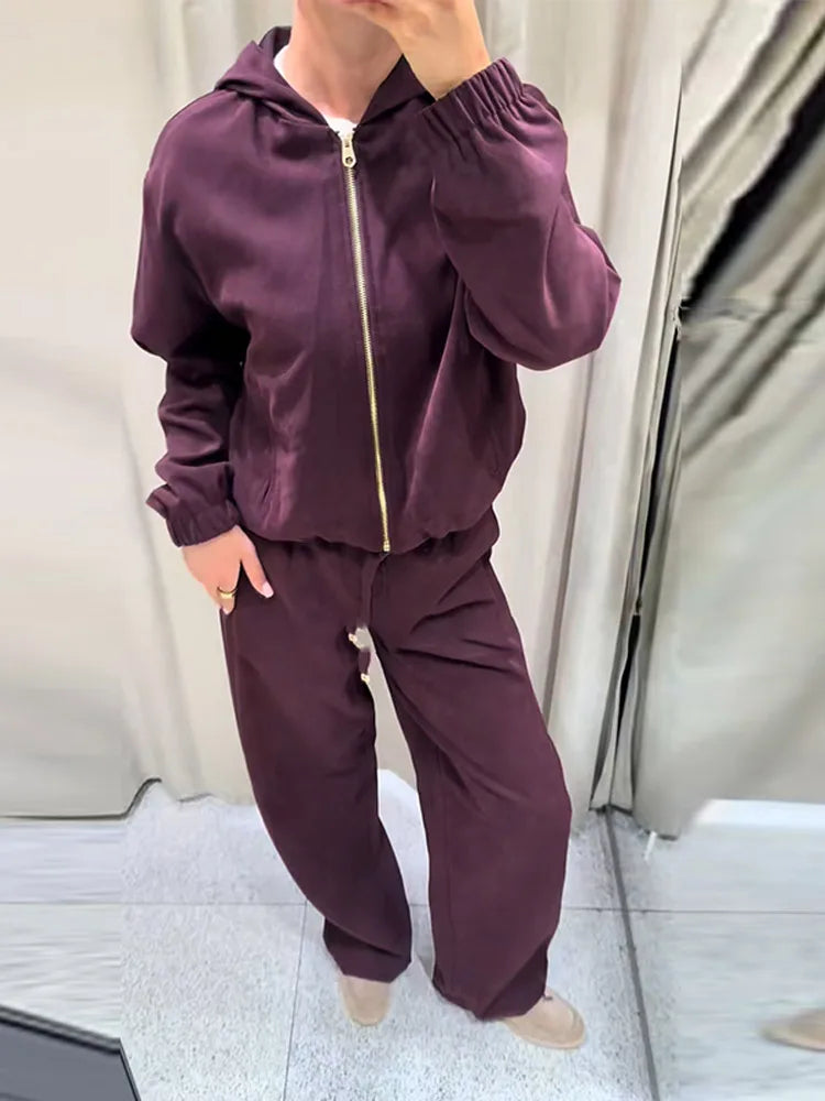 Amara Hooded Tracksuit Set