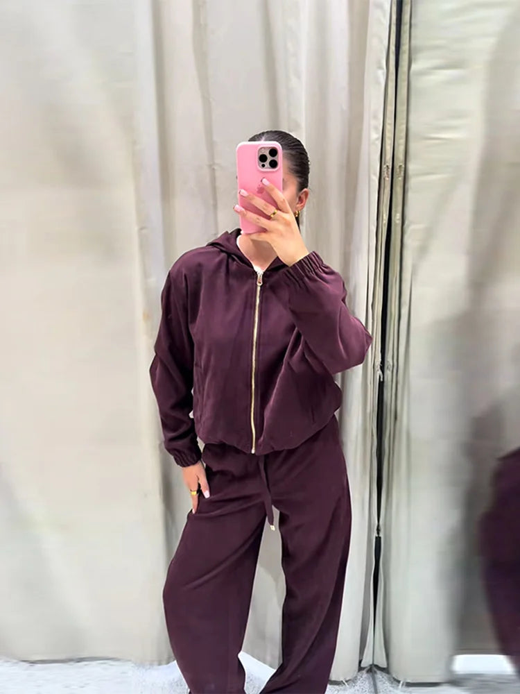 Amara Hooded Tracksuit Set
