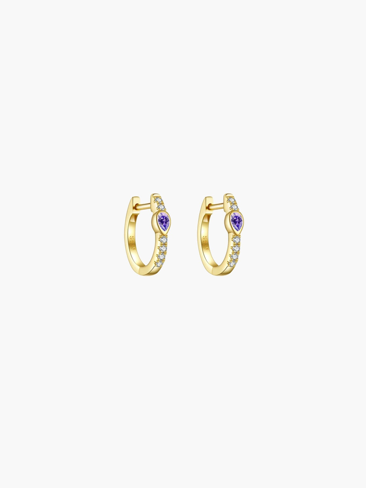 ZEYA - Amber Hoop Earrings