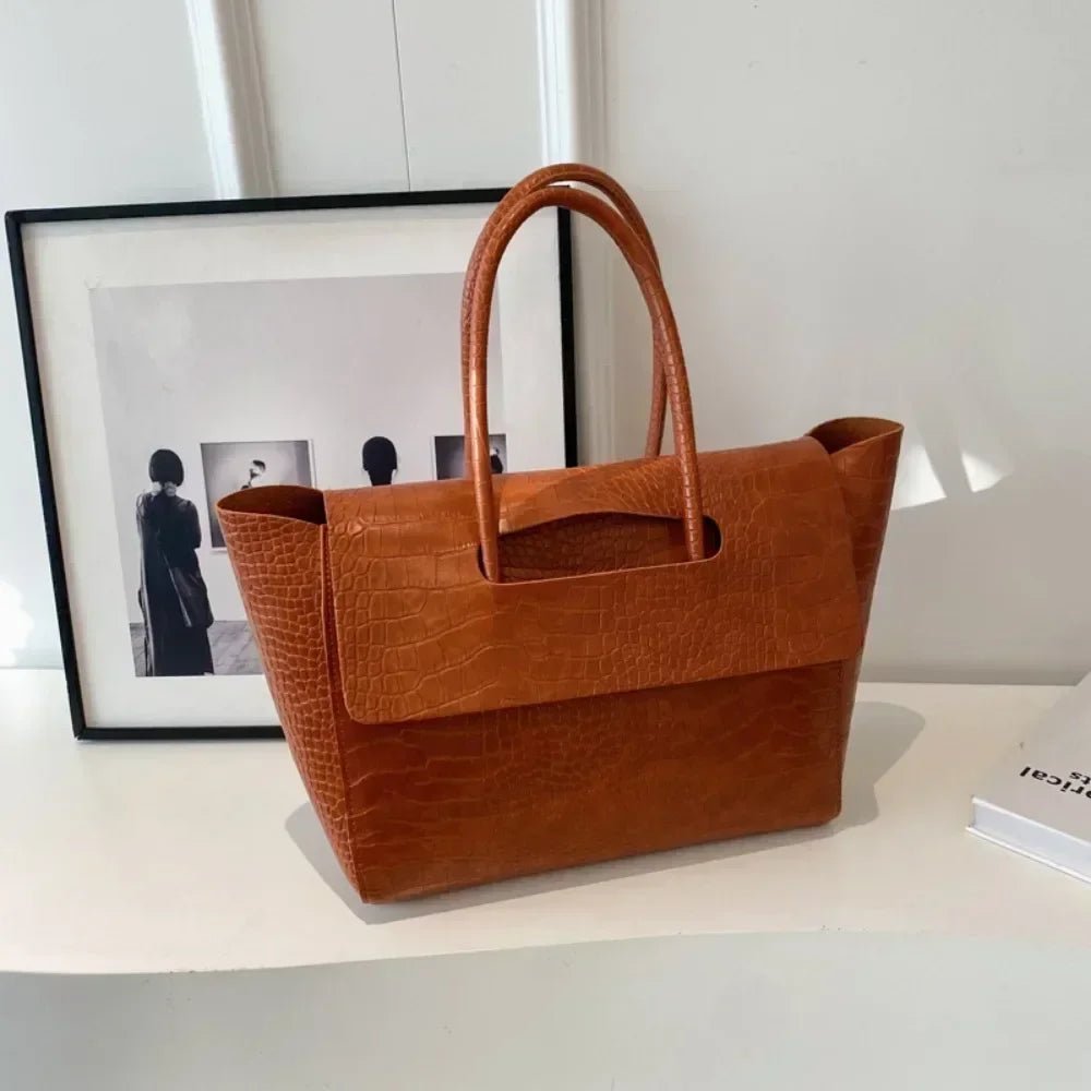 ZEYA - Amelia Embossed Leather Tote