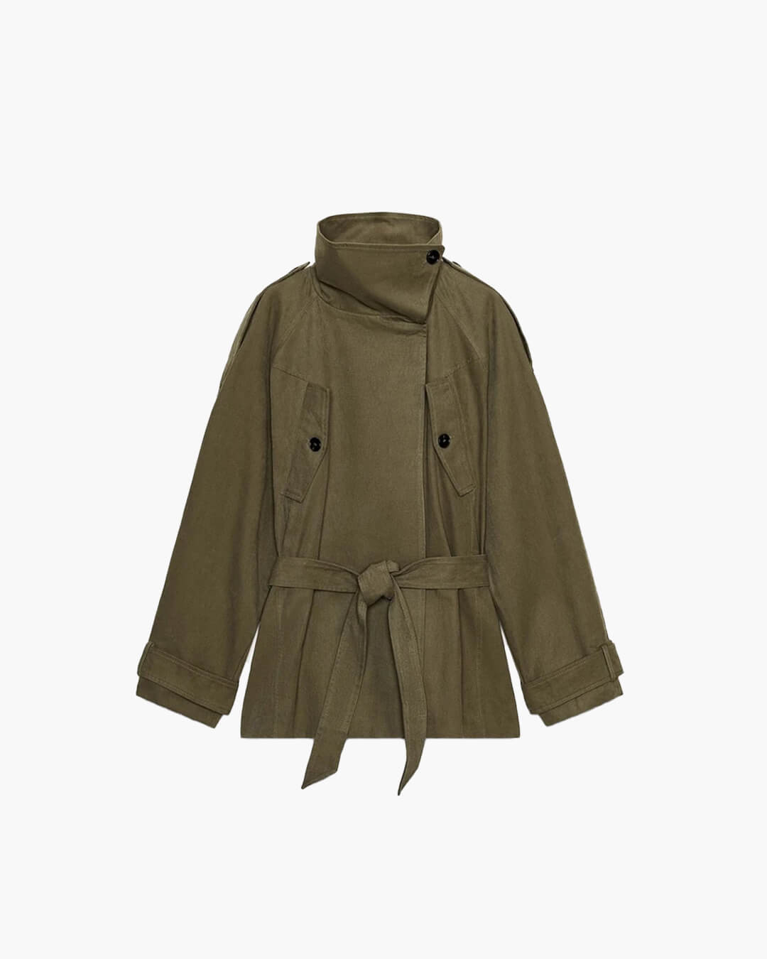 ZEYA - Anastasia Belted Windbreaker Jacket