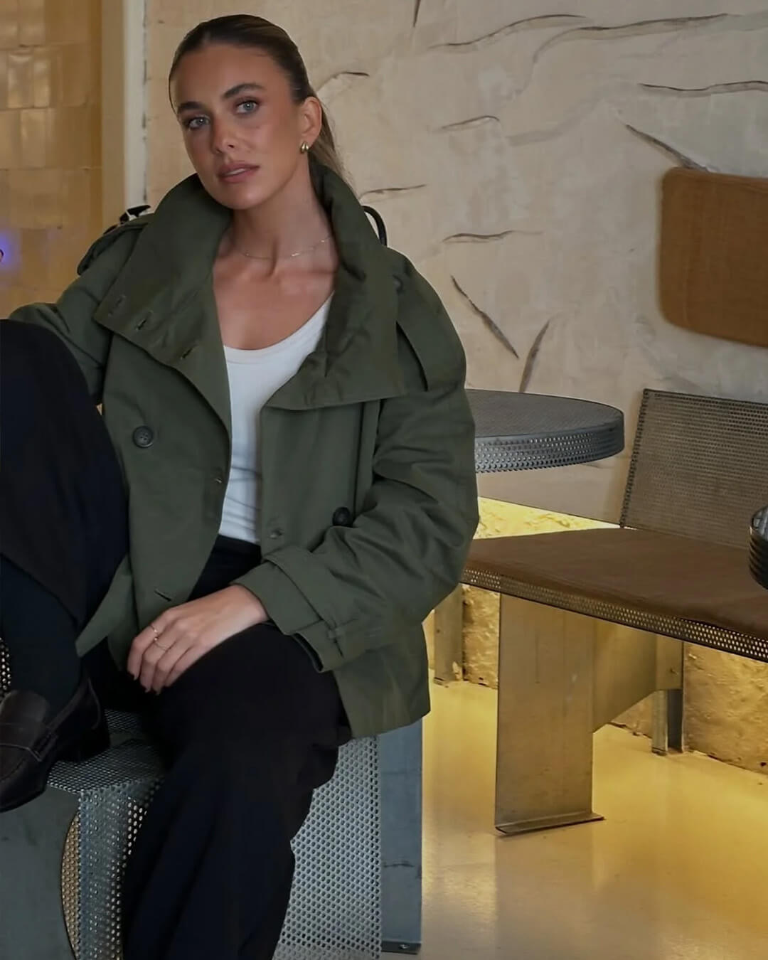 ZEYA - Anna Belted Short Trench Coat