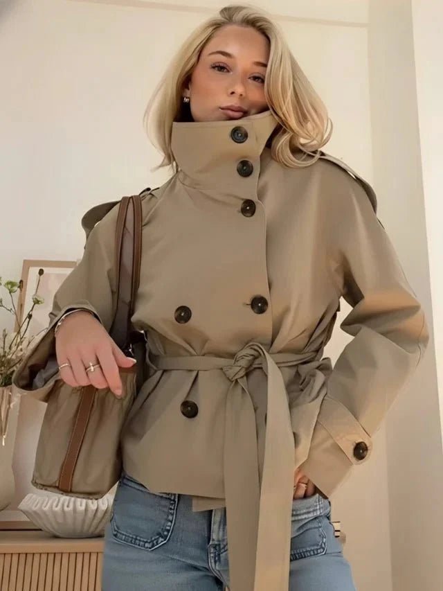 ZEYA - Anna Belted Short Trench Coat