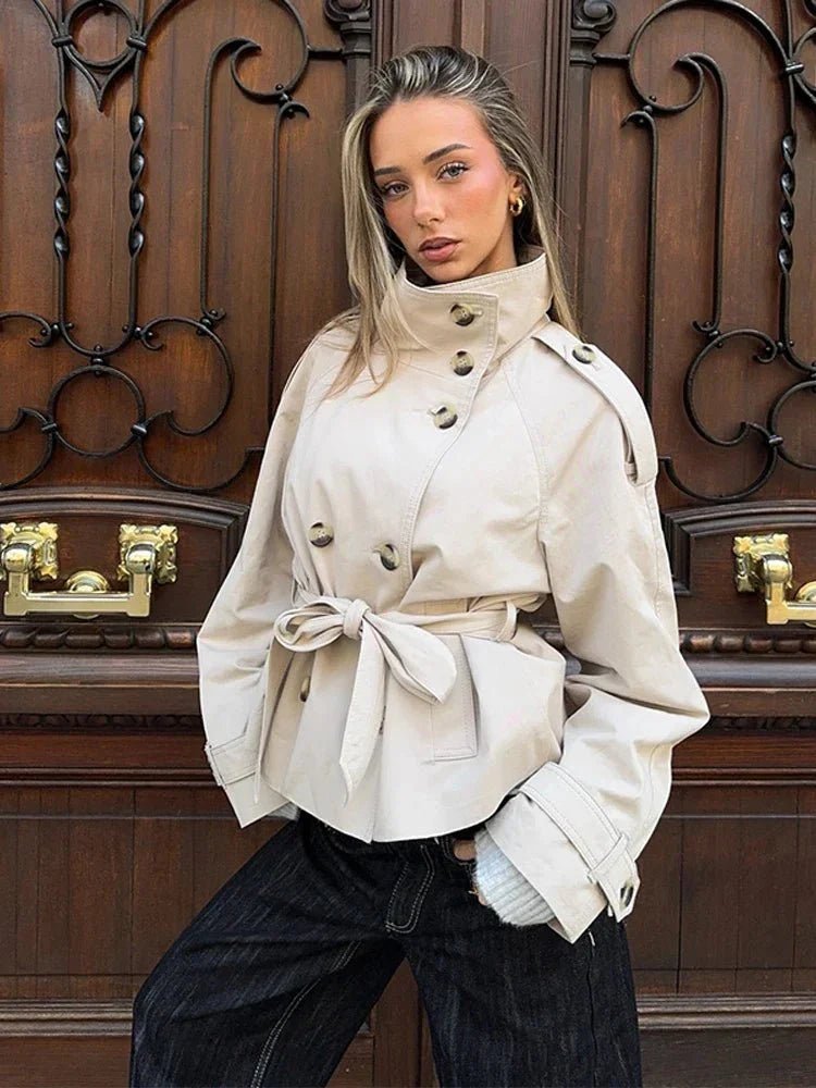 ZEYA - Anna Belted Short Trench Coat