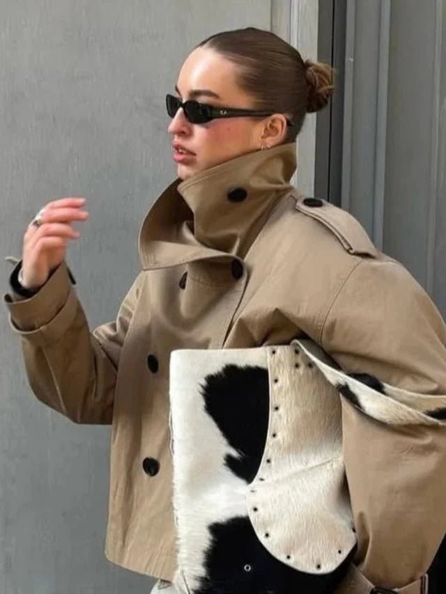 ZEYA - Anna Belted Short Trench Coat