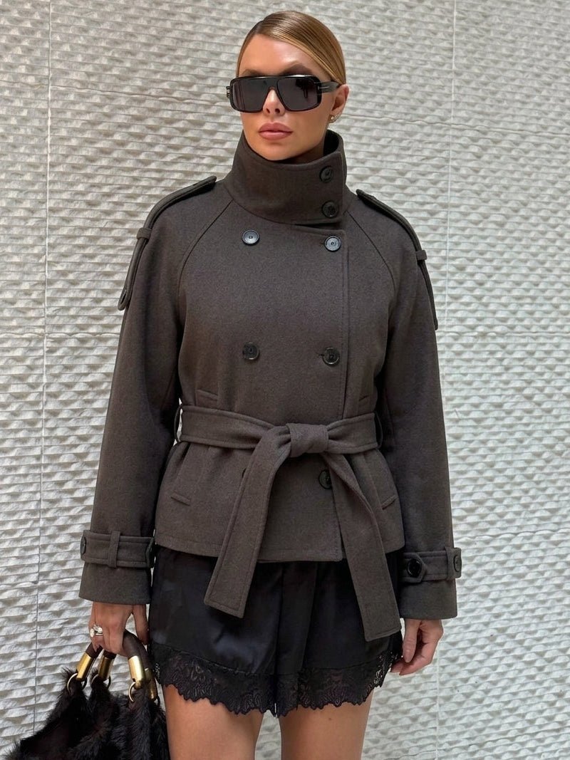 ZEYA - Anne Double Breasted Belted Coat
