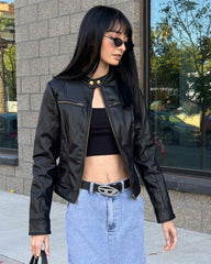Anne Giacca Moto in Similpelle
